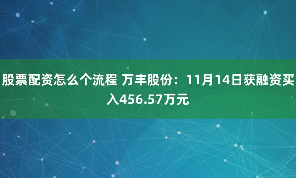 股票配资怎么个流程 万丰股份：11月14日获融资买入456.57万元